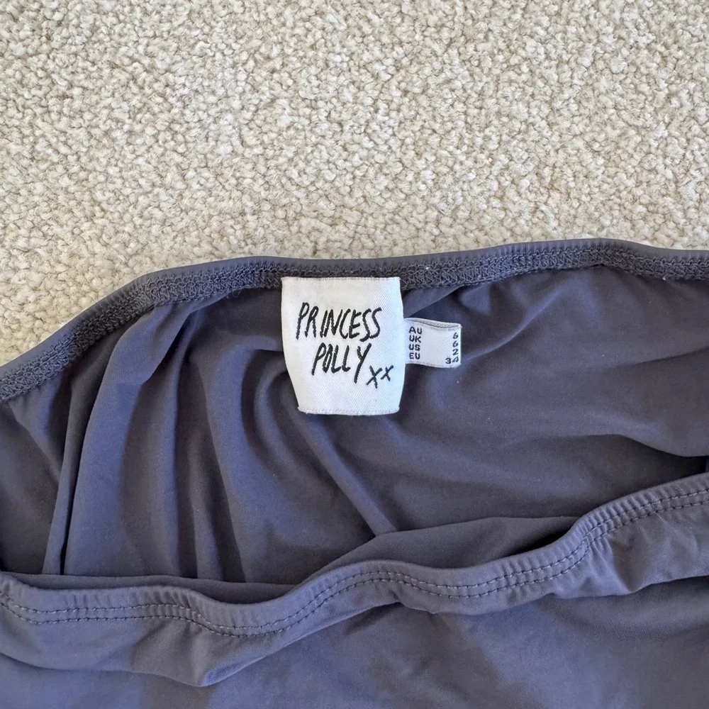 Princess Polly Dark Purple Bolero Two Piece Top Set Size 2 - Picture 8 of 8